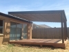 flat roof verandah, deck, rafter shade slats
