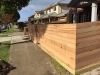 timber slat front fence